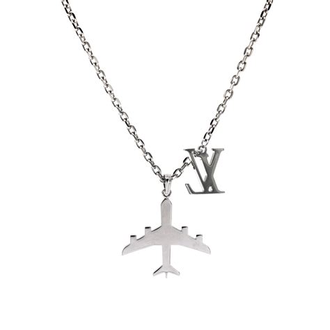 louis vuitton plane necklace